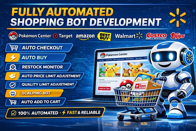 do auto purchase bot shopping bot walmart bot target bot pokemon bot amazon bot
