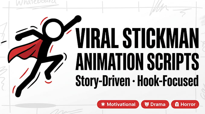 write a viral custom stickman animation youtube script