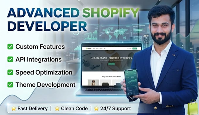do shopify customization, API integration and speed optimization