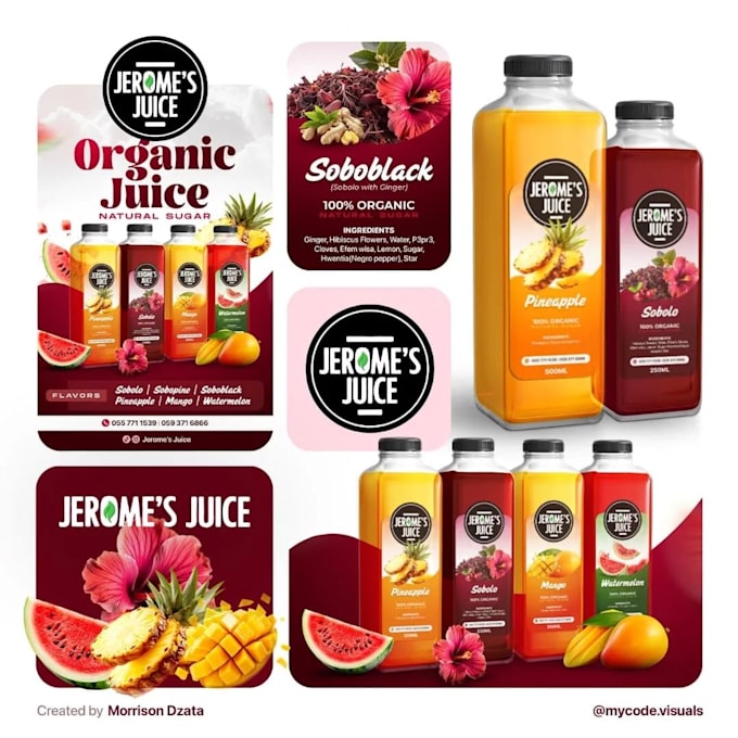 design professional juice bottle label, beverage and drink packaging design