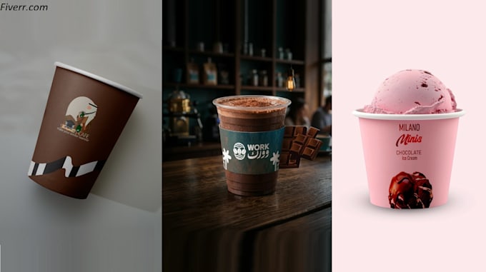 do unique paper coffee cup, paper cup, ice cream cups design