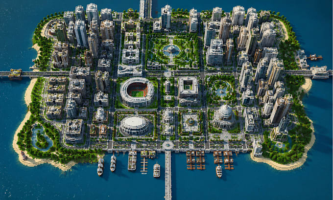 build custom minecraft map, server spawn, lobby and fantasy world as builder