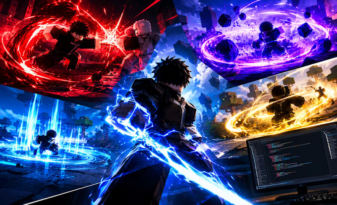 create custom roblox combat system, ability vfx and full game scripting