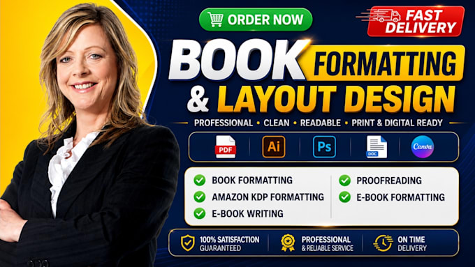design, format your textbook, manuals, pdf, brochure, magazine for print and kdp