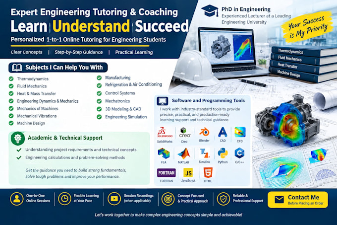 help in thermodynamics,heat transfer,dynamics, fluid mechanics,static,mechanical