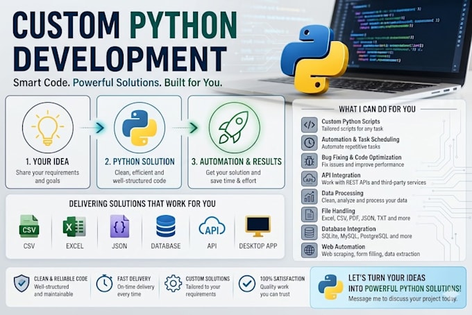 write python scripts, automate tasks, and fix python code