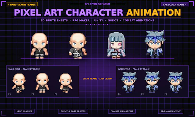 do pixel art character sprite sheet pixel art sprite animation pixel game asset