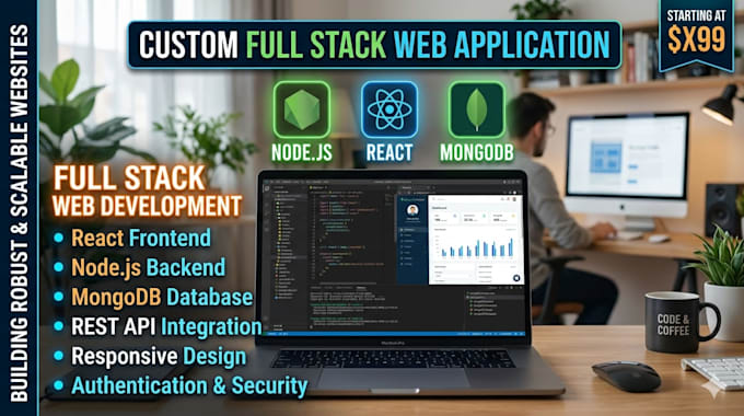 a full stack web application using nodejs react and mongodb