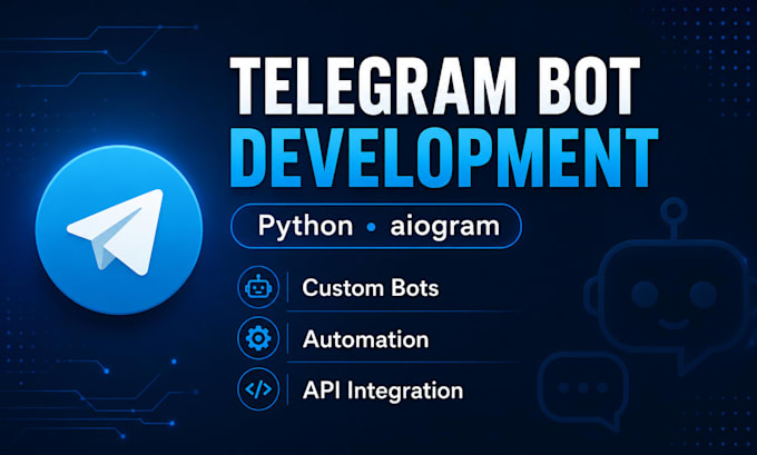 create a custom telegram bot using python aiogram