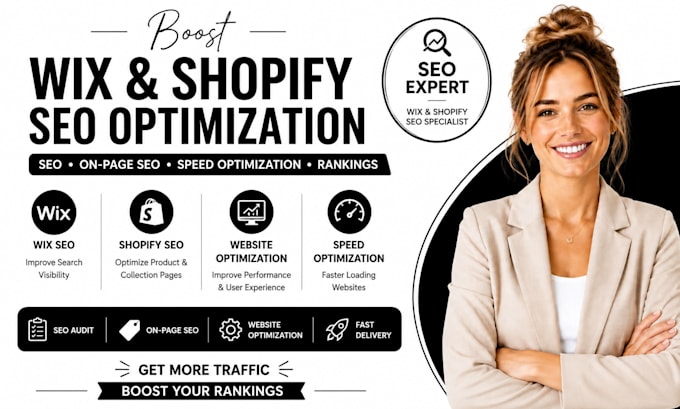 boost wix seo, onpage shopify wix website optimization,shopify optimization