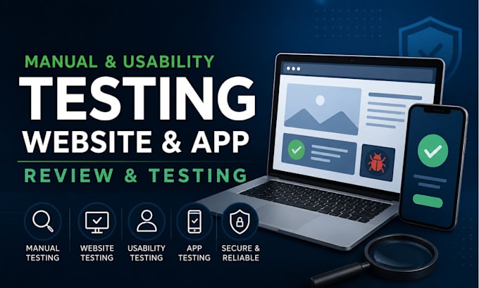 do manual testing, website testing and usability testing review