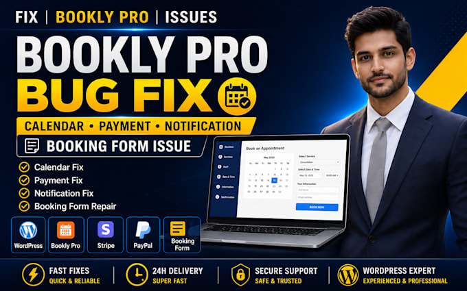 fix bookly pro calendar, payment, notification and booking form issue