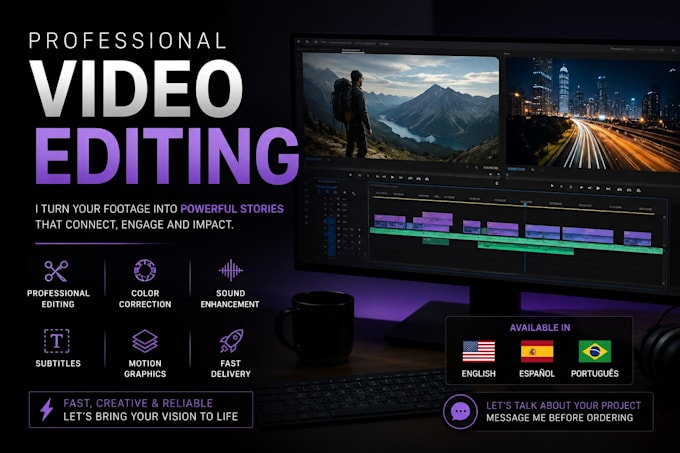 create a professional and creative video