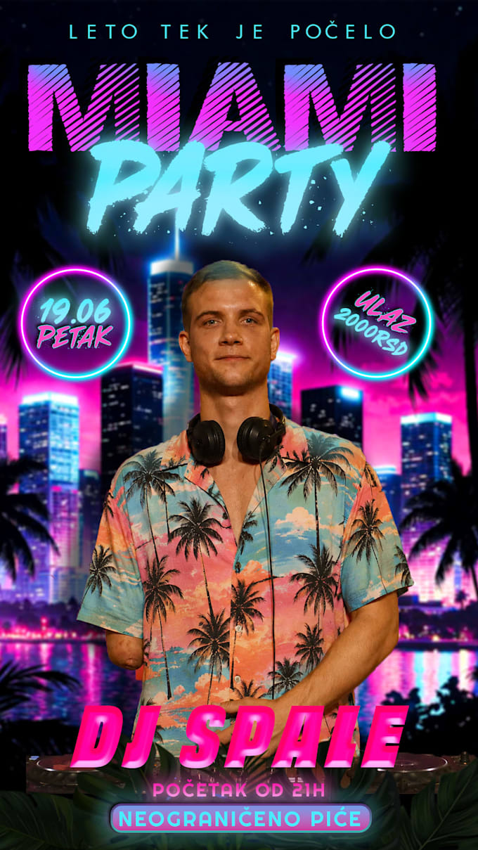 create a poster for your party or event
