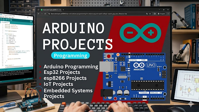 do arduino esp32 programming for your robotics and iot project