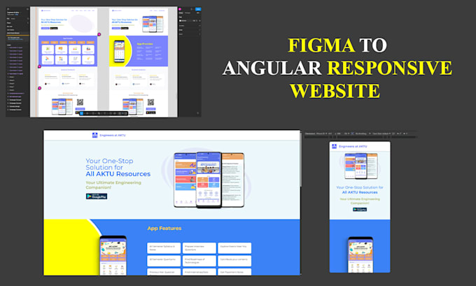 convert figma design into angular responsive website