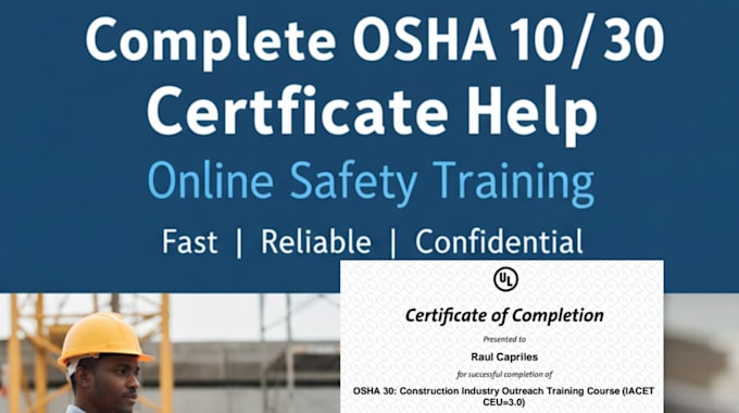 tutor for osha 10 30