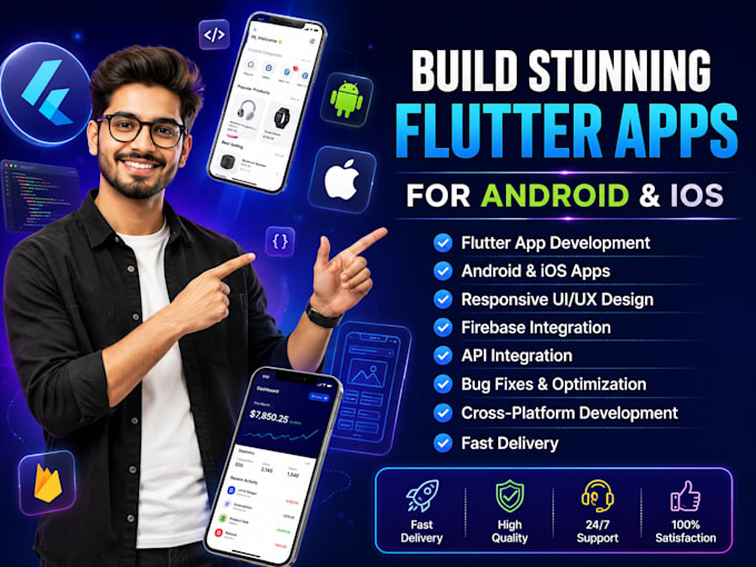 build stunning flutter apps for android and ios