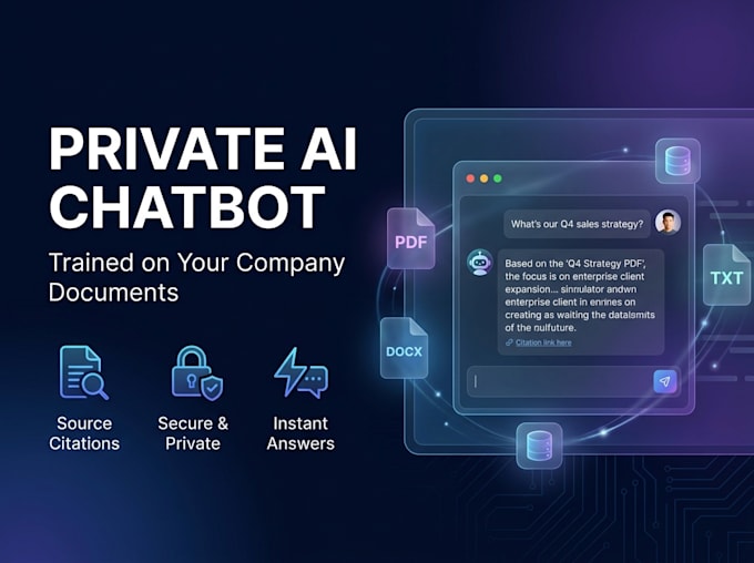 build a private ai chatbot trained on your company documents