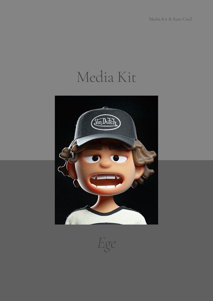 design a professional influencer media kit and press kit