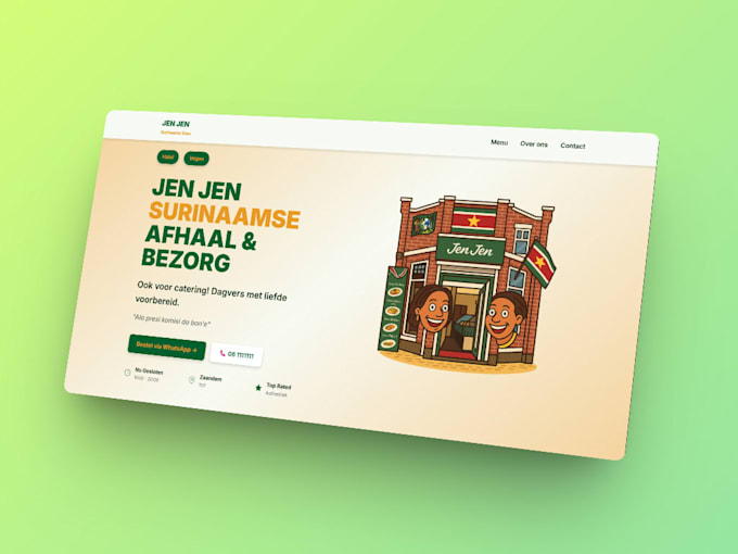 build a modern restaurant website