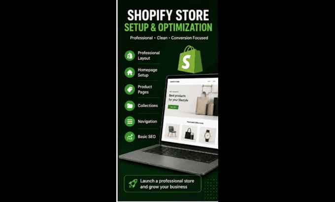 shopify ecommerce setup and optimization