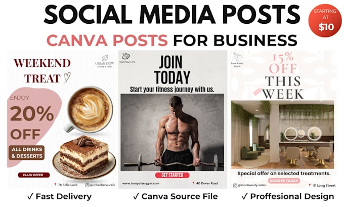 design canva social media posts