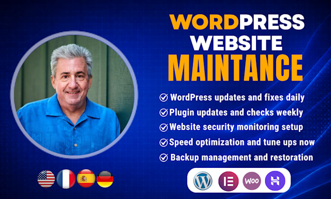maintain wordpress membership website, fix errors and keep it secure monthly