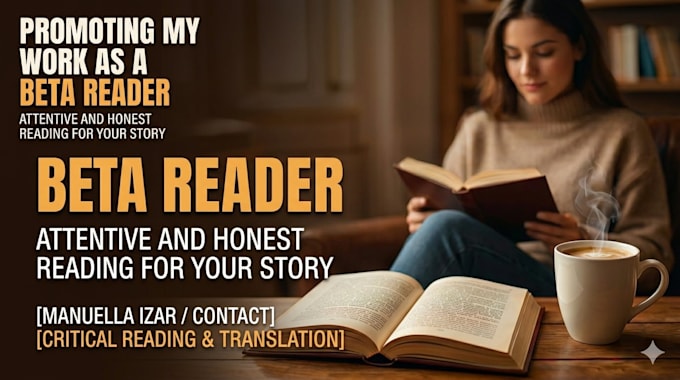 beta reader and translator dedicated to helping authors