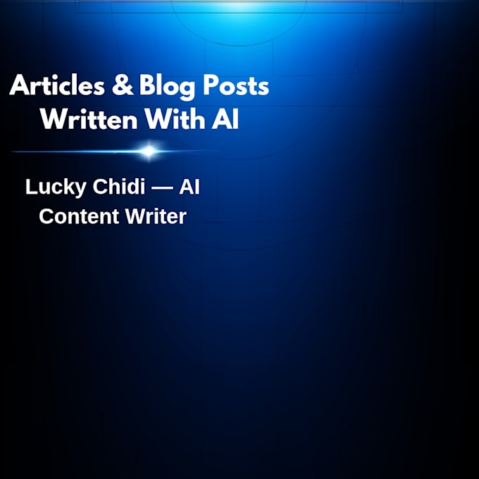 write ai assisted blog posts and articles