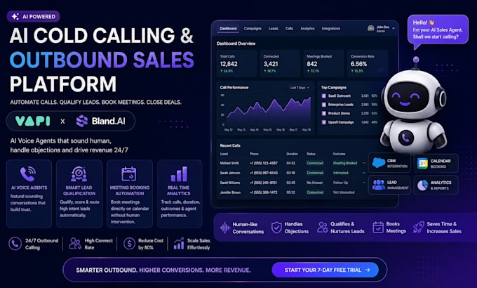 build an ai cold calling and outbound sales saas application using vapi bland ai