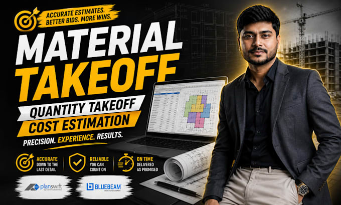do construction cost estimation and material takeoff