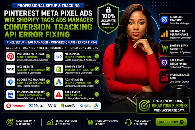 do pinterest meta pixel ads, wix shopify tags ads manager,conversion tracking