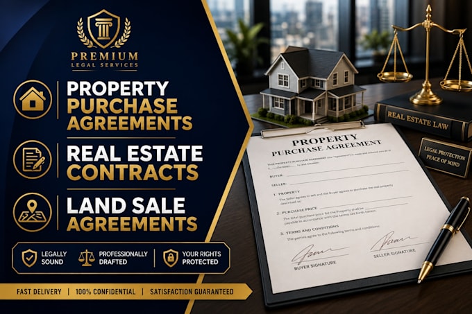 draft property purchase agreements and real estate contracts