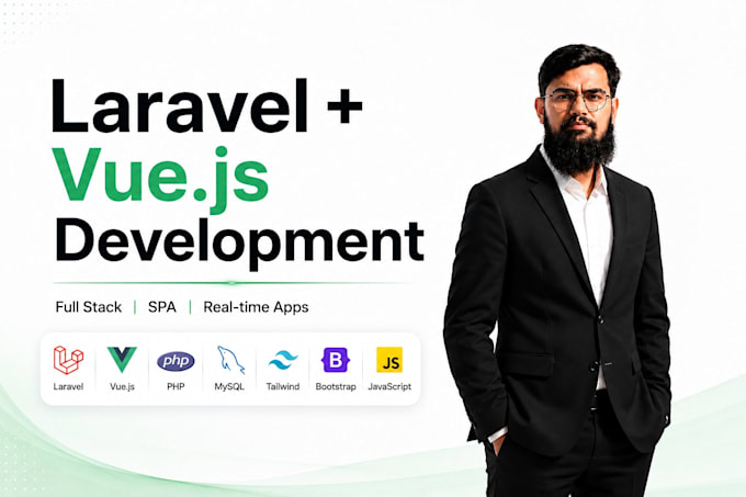 build a laravel vue js full stack web application, dashboard or saas
