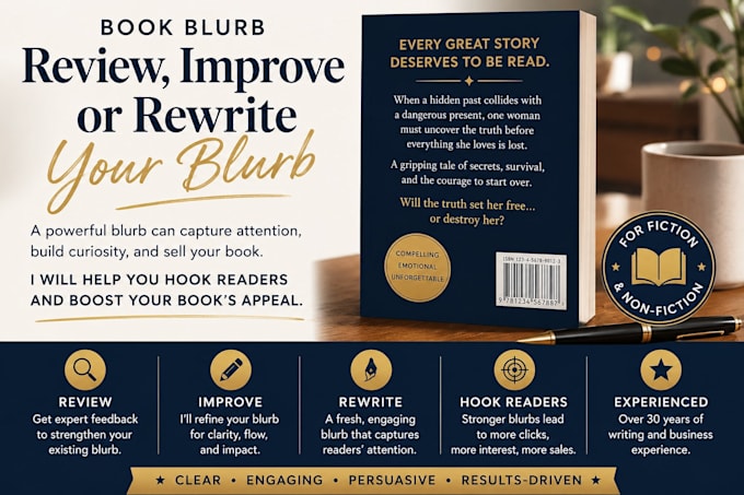 review and improve your book blurb