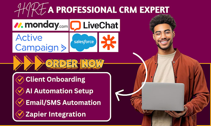 setup salesforce monday crm sales tracking activecampaign live chat integration