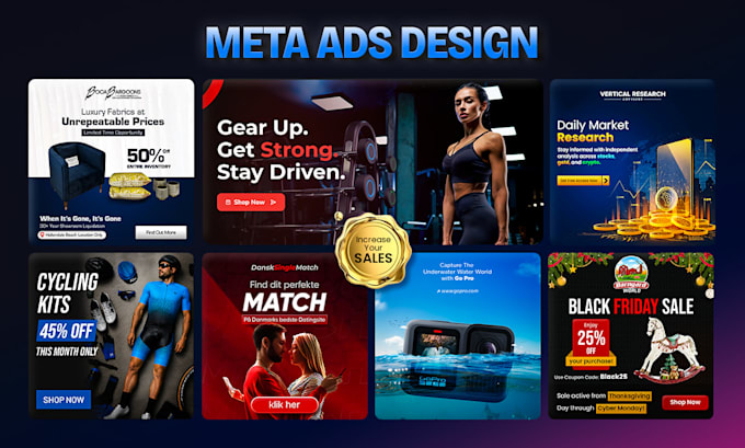 design high converting meta ads creative and facebook ad design
