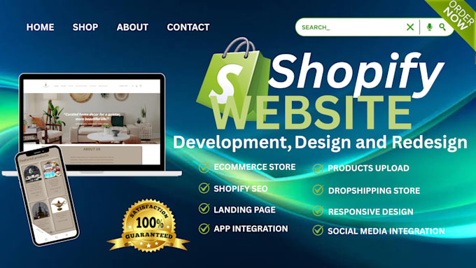 shopify store design redesign website development store edit ecommerce website