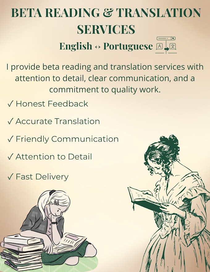 beta read your book and provide honest feedback