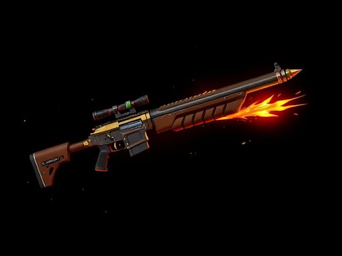 create weapon design and illustration
