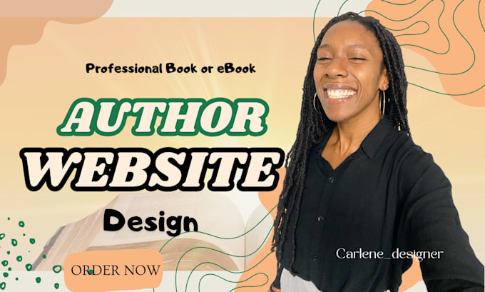 design author website, book author website, ebook website, author landing page