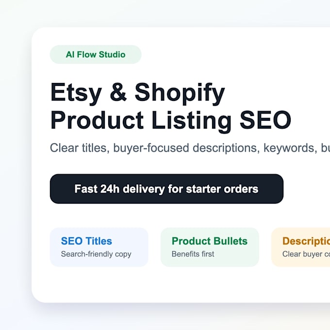 optimize your etsy shopify product listing