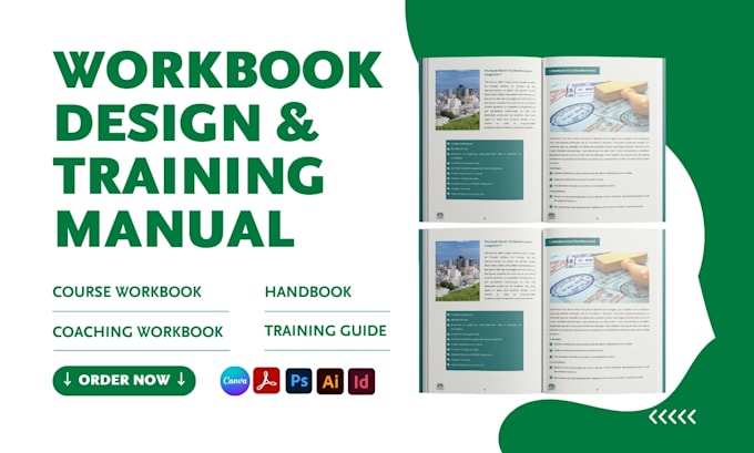 design course workbook, coaching workbook, training manual, employee handbook