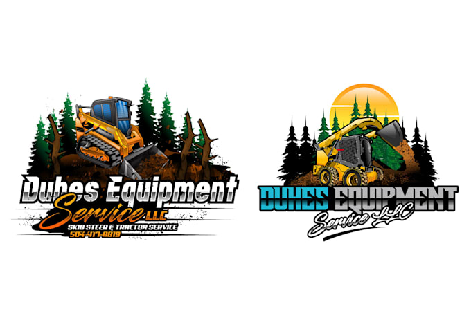 design unique creative skid steer logo for your business