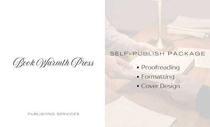 proofread format and design cover self publish package