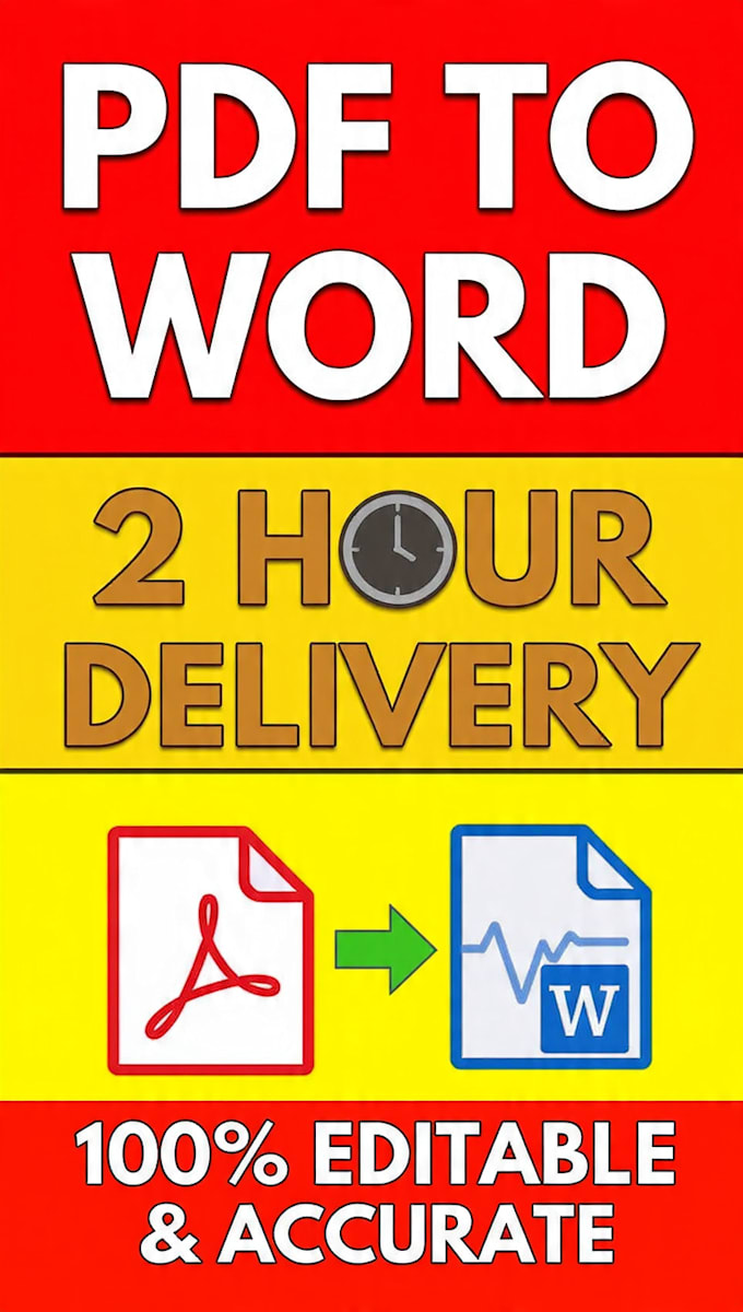 convert PDF into a word document accurately and fast