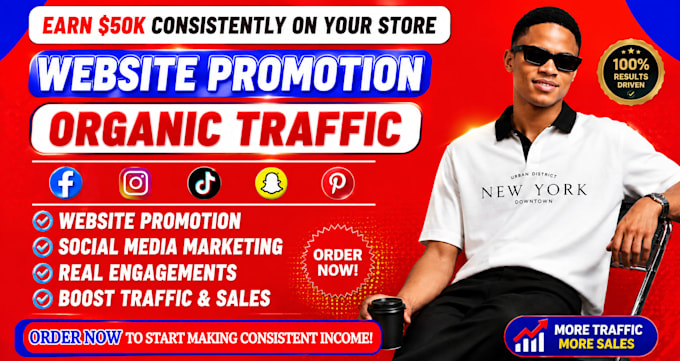 promote website, substack, peptide brand with social media marketing