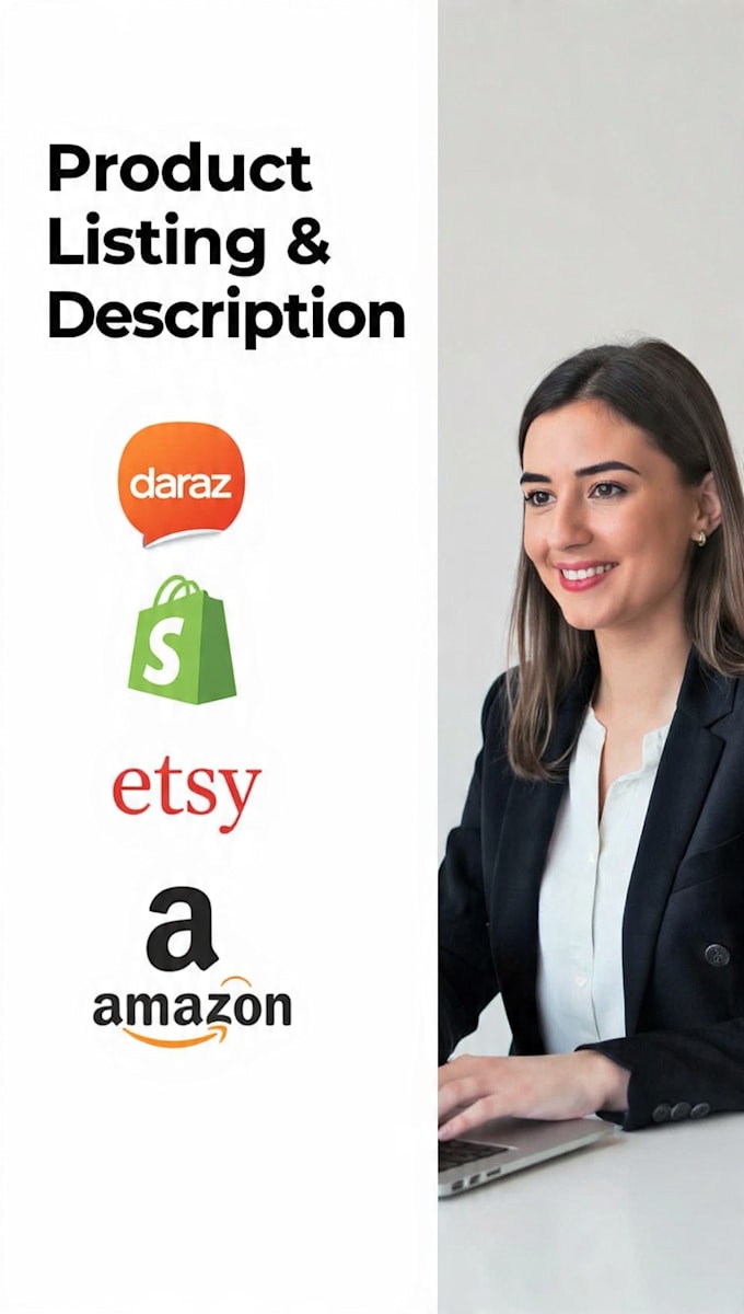 do SEO product listing for amazon, shopify, etsy and daraz
