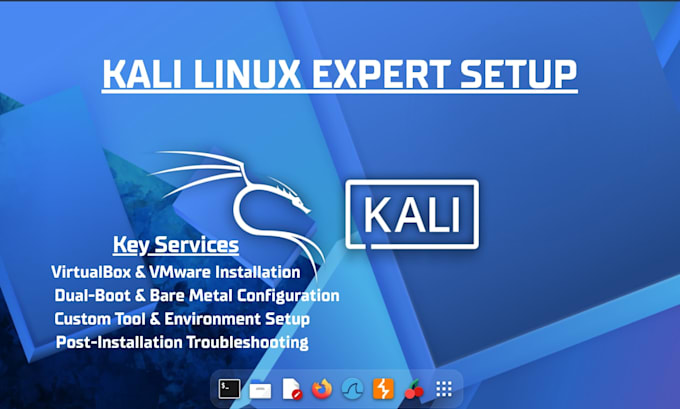 install, configure, and set up kali linux for you